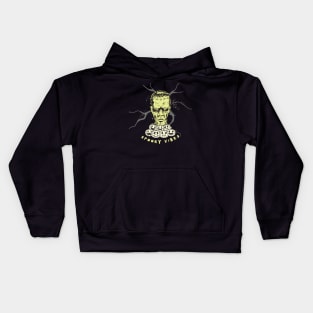 Spooky Vibes Frankenstein Halloween Kids Hoodie